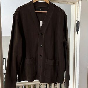 NWT Banana Republic Dark Brown Cardigan XL